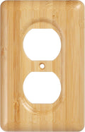 Wood Outlet Covers Bamboo Single Duplex Wall Plates for Electrical Outlets, Decorative Outlet Covers
