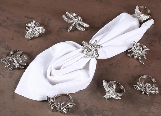 12-Pack Assorted Metal Napkin Rings - Premium, Durable & Rust-Resistant Tabletop Decor for Weddings, Parties & Everyday Dining Versatile - Elegant, Lightweight, Modern & Vintage - ALPHA Living HOME