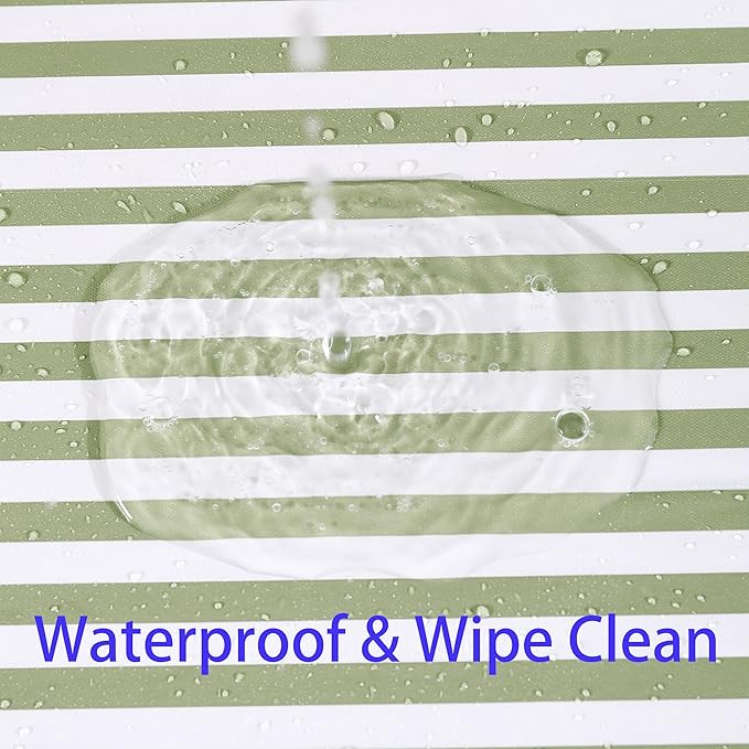 Walrus Round Vinyl Fitted Tablecloth with Flannel Backing Elastic Edge Design Table Cover Waterproof Oil-Proof PVC Table Cloth Stain-Resistant Best for 45"-56" Round