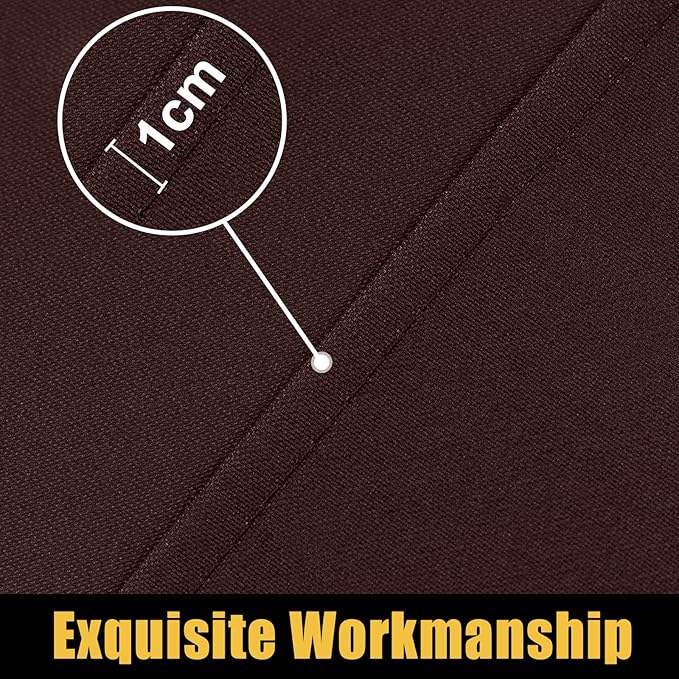 Smiry Rectangle Picnic Table Cloth, Waterproof Elastic Fitted Tablecloths for 8 Foot Tables, Washable Polyester Table Cover for Camping, Indoor and Outdoor (Coffee, 30"x96")