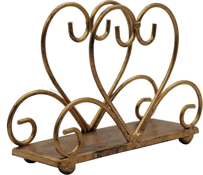 Metal Table Napkin Holder Freestanding Tissue Dispenser, Bronze