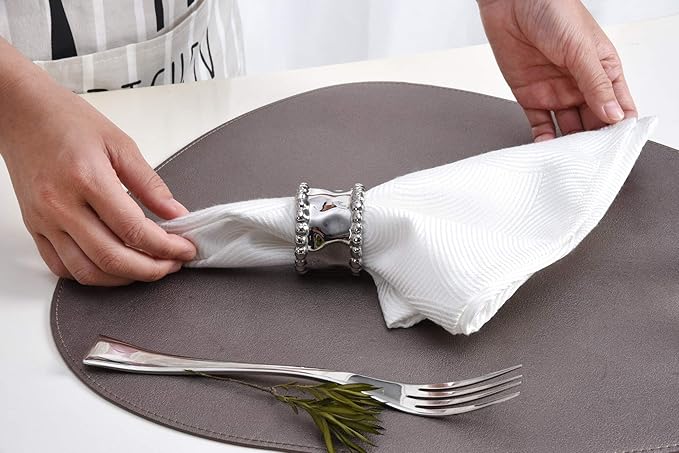 Pampa Bay Porcelain Verona Napkin Ring - Set of 4
