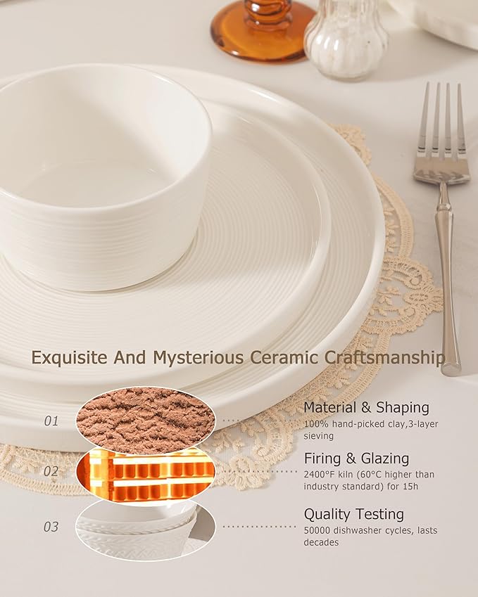 Dinnerware sets plates and bowls sets modern plates,Ceramic Dinnerware Sets,12 Pieces Porcelain Lightweight Plates,Scratch Resistant Dish Set (style - 10, 4 - Set (12pcs))