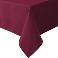 H.VERSAILTEX Linen Textured Table Cloths 60 x 120 Inch Premium Solid Tablecloth Spill-Proof Waterproof Table Cover for Dining Buffet Feature Extra Soft and Thick Fabric Wrinkle Free, Christmas Red