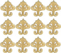 Premium Metal Napkin Rings Set of 12 - Fleur-de-Lis Napkin Holders for Dining Table, Weddings, and Special Events - Elegant Table Décor for Home & Restaurants (Gold) - CLEENTABLE