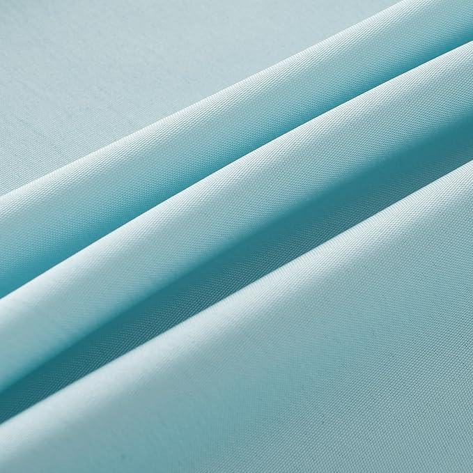 6-Pack 60x84 inch Dusty Blue Table Cloths, Solid Stain and Wrinkle Resistant Oblong Tablecloth, Premium Plain Weave Polyester Fabric Rectangle Table Linen Covers for Hotel, Banquet