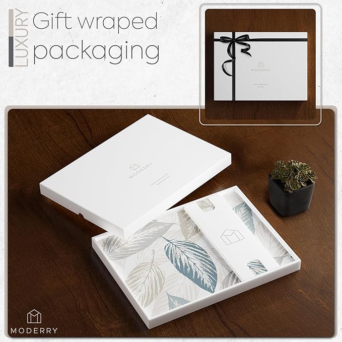 Set of 4 Heat Resistant Cork Placemats for Dining Table with Free Set of 4 Matching Drink Coasters Marble Design 16 x 12 Inches Cork Backed Hard Placemats (Farmhouse Rustic Leaves)
