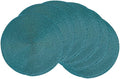 AHHFSMEI Round Braided Placemats 15 Inch Round Table Mats for Dining Tables Natural Woven Heat Resistant Place mats Set of 6 (Teal)