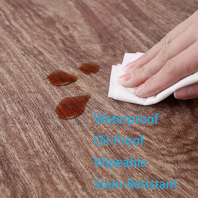 Walrus Round Vinyl Fitted Tablecloth with Flannel Backing Elastic Edge Design Table Cover Waterproof Oil-Proof PVC Table Cloth Stain-Resistant Best for 37"-44" Round