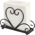 Metal Table Napkin Holder Freestanding Tissue Dispenser (Black)