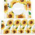 AOFOTO Sunflower Placemats Set of 4 Yellow Flowers Leaves Printed Place Mats Rectangular Artistic Table Mats for Party Home Kitchen Restaurant Dining Table Decor 12x18 Inch