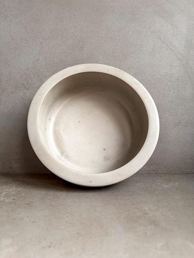 Minimalist Concrete Bowl, Heavy Modern Bowl, Catch All Dish, Large Cement Bowl, Contemporary Bowl, Centerpiece Decor, Decorative Bowl (9")