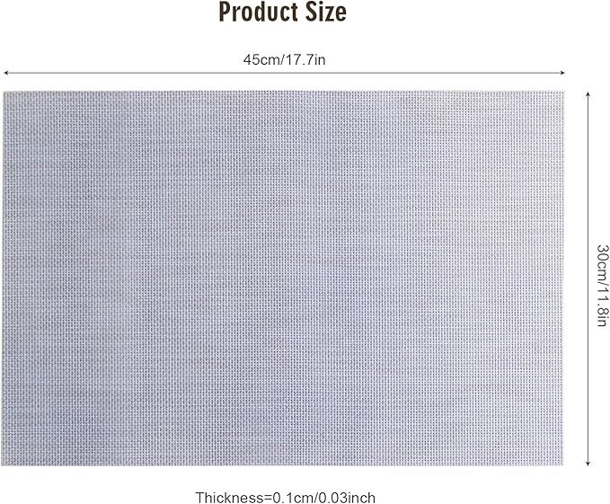 Nano-Air Color Mat:Temp-Triggered Placemat, Negative Ion & Eco-Friendly Nano Material,Fall Placemat& Kitchen Table Mats,Self-Cleaning&Easy-Clean,(≤25℃ Blue/≥35℃ Red)