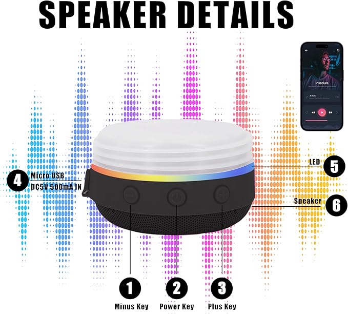 20oz 1pack sublimation Music Speaker Tumbler Blank Bulk Black with Glow Green,Straight music mug with straw, lid, straw brush,Reusable Travel Coffee Mug For Men and Women