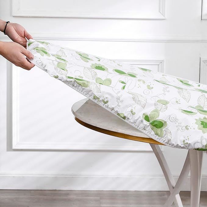 Walrus Round Vinyl Fitted Tablecloth with Flannel Backing Elastic Edge Design Table Cover Waterproof Oil-Proof PVC Table Cloth Stain-Resistant Best for 57"-66" Round