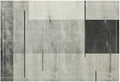 Gradient Placemat Set, Modern Minimal Black White Grey Abstract Geometric Shape Line Patchwork Pattern Home Decor Linen Table Mats for Dining Room Kitchen Party (17x12in) x6P