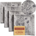 Maison d' Hermine Cloth Napkins Set of 4 100% Cotton Everyday Reusable Square Napkins Cloth Washable Dinner Party Wedding Restaurant Valentines Day Decorations Spring/Summer (Flore, 20" x 20")