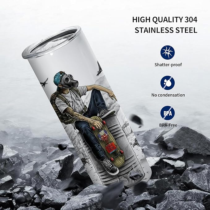 25 Pack Straight Sublimation Tumblers Bulk 20oz Stainless Steel Double Wall Insulated Sublimation Cups Wholesale Blank White with Lid, Straw for Tumbler Press Machine