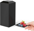 Exquisite Mini Disposable Appetizer Plates - 100 Pack 2.95" x 2.95" Black Plastic Dessert Plates - Elegant Design for Weddings, Birthdays, and Formal Parties - Stackable and Convenient - BPA Free