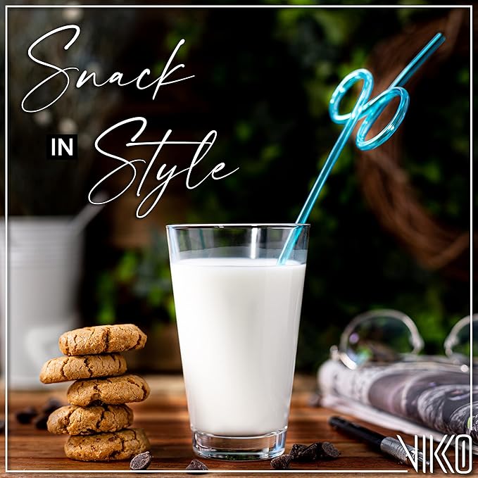 Vikko 9.5 Ounce Water Tumblers, All Purpose Drinking Glasses, Thick and Durable Construction, Tapered Design, Dishwasher Safe, Set of 12 Tall Glass Tumblers