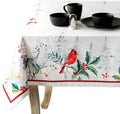 Maison d' Hermine Table Cloth Rectangle Table 100% Cotton 60 x 120 Inches Fall Tablecloth Reusable Everyday Use for Thanksgiving Christmas Decorations Dining Farmhouse Party (Morzine)