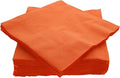 Big Party Pack 40 Count Orange Dinner Napkins Tableware- Ideal for Wedding, Party, Birthday, Dinner, Lunch, Cocktails. (7” x 7”)