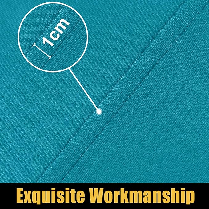 Smiry Rectangle Picnic Table Cloth, Waterproof Elastic Fitted Tablecloths for 6 Foot Tables, Washable Polyester Table Cover for Camping, Indoor and Outdoor (Teal, 36"x72")