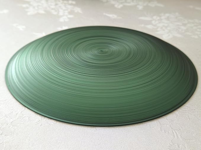 " OCCASIONS " 240 Plates Pack,(120 Guests) Premium Wedding Party Disposable Plastic Plates Set -120 x 10'' Dinner + 120 x 7'' Salad/Dessert (Belize in Green & Gold)