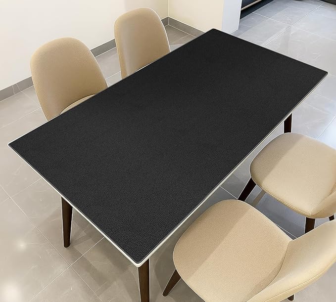 Warmstar Leather Table Cover 40 x 96 Inch, 1.8MM Thick PVC Table Protector Waterproof, Desk Cover Protector Non-Slip Desk Pad for Kitchen, Dresser, Gaming Desk,Dining Room Table