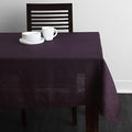 Solino Home Grape Linen Tablecloth 60 x 108 Inch - 100% Pure Linen Table Cloth for Rectangle Tables - Athena, Machine Washable Tablecloth for Winter, Valentines, Spring, Easter