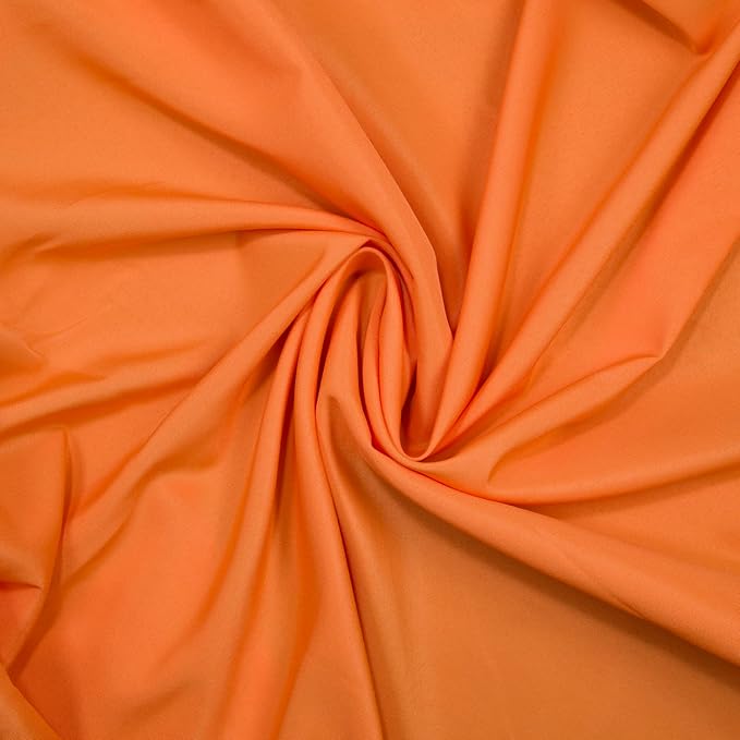 Gee Di Moda Round Tablecloth - 132 Inch Orange Round Table Cloth for 72 to 96 Inch Round Tables - Heavy Duty Washable Fabric - for Buffet Table, Holiday Party, Dinner, Wedding & Baby Shower