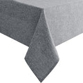Hiasan Faux Linen Square Tablecloth - Wrinkle and Stain Resistant Washable Table Cloth for Kitchen Dining Room Holiday Table Cover for Party Dinner, Grey, 70 x 70 Inch