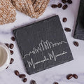 Blue Ridge Mountain Gifts - Minneapolis MN Skyline Coasters, Set of 4 - Minneapolis Minnesota Souvenir, Slate Coasters with Minimalist Skyline, Housewarming Gift for Friends, Family, & Neighbors