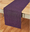 Solino Home Linen Table Runner 72 Inches Long - Athena, 100% Pure Linen Grape Dining Table Runner 14 x 72 Inch for Winter, Valentines, Spring, Easter