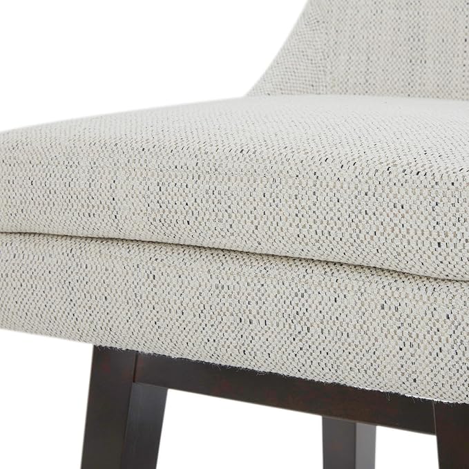 CHITA Counter Height Swivel Barstool, FSC Certified Upholstered Bar Stool, 26.8" H Seat Height, Fabric in Ivory