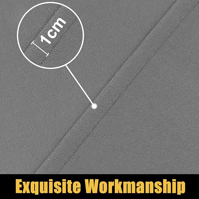 Smiry Rectangle Picnic Table Cloth, Waterproof Elastic Fitted Tablecloths for 4 Foot Tables, Washable Polyester Table Cover for Camping, Indoor and Outdoor (Grey, 24"x48")