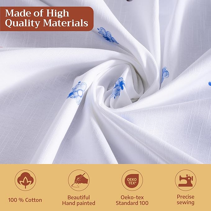 Maison d' Hermine Table Cloth Rectangle Table 100% Cotton 60 x 90 Inches Tablecloth Reusable Decorative for Dining Room Farmhouse Home Valentines Day Decorations Spring Summer - Amsterdam Canals