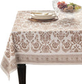 Maison d' Hermine Table Cloth Rectangle Table 100% Cotton 60 x 90 Inches Fall Tablecloth Reusable Everyday Use for Thanksgiving Christmas Decorations Dining Farmhouse Party (Allure)