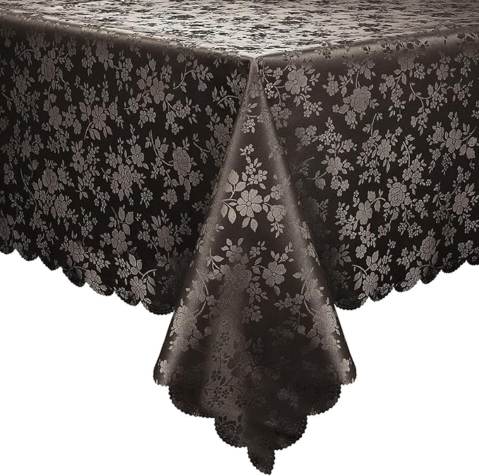 Smiry Square Table Cloth, Waterproof Heavy Duty Vinyl Tablecloths, Wipeable Washable Table Cover for Kitchen and Dining Room (Coffee, 70" X 70")