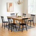 DUHOME Windsor Dining Chairs Set of 6,Farmhouse Style Spindle Back Wood Dining Room Chairs Wooden Kitchen Chair for Home Kitchen,Living Room,Bistro