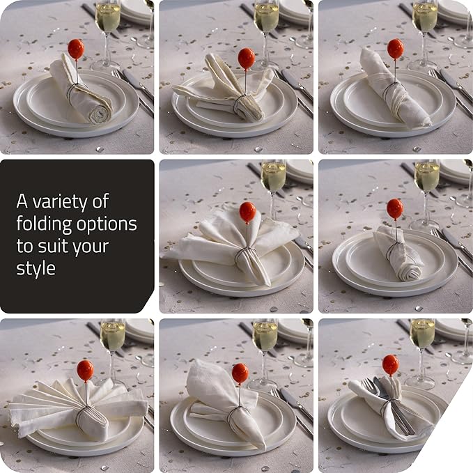 Peleg Design Balloonapkins Napkin Rings – Perfect for Dining Table Décor - Easter Napkins Ring, Birthday Party Table Decorations, Napkin Holder During Meals or Gatherings