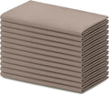 Blue Needles Solid Cloth Napkins Set of 12 Chocolate Brown 100% Cotton Dinner Napkins 18x18 inches - Soft, Reusable, Absorbent, Washable Linen Ideal for Christmas Events, Parties & Everyday Use