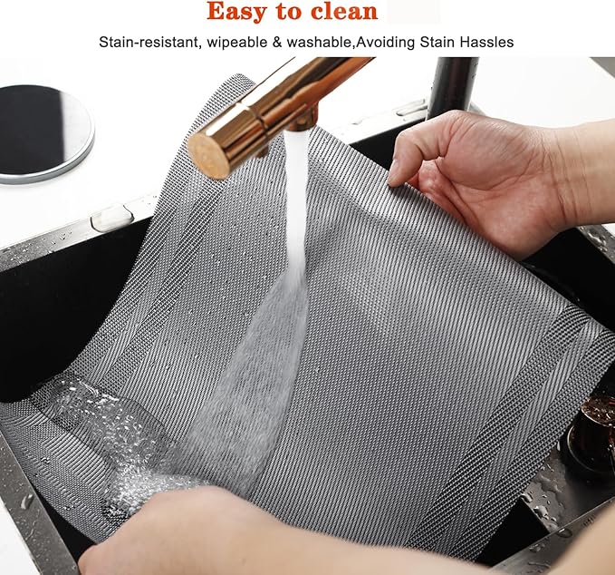 Placemats Set of 8,Washable,Heat and Stain Resistant Indoor/Outdoor Place mats,Vinyl Woven Non Slip Table Mats for Restaurant Table Protection,PVC Placemats(Gray,8PCS)