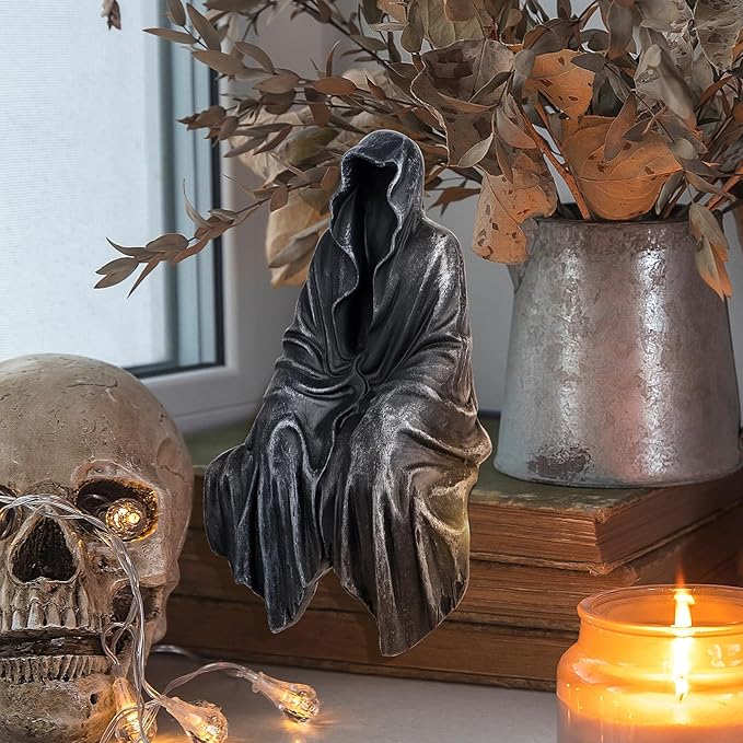 Resin Tabletop Gothic Decor Sitting Statue, Resin Statue Gothic Decor, Fits On Sturdy Shelf and Has A Cool Mystic Look 5.1 Inch