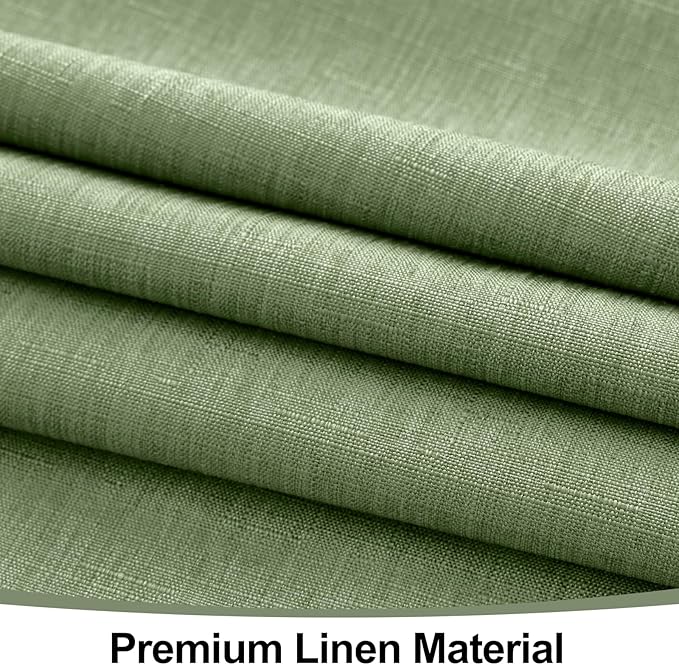 Smiry Rectangle Table Cloth Linen Textured, Waterproof Spillproof Anti-Wrinkle Burlap Tablecloth, Washable Decorative Fabric Table Cover for Dining, Party, Banquet, 60 x 102 Inch, Sage Green