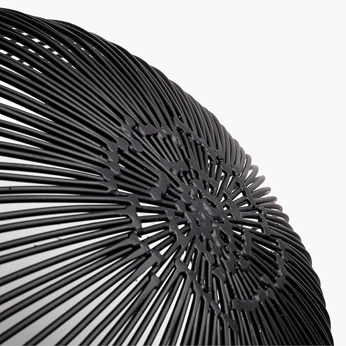 Serax Home Decor Fruit Bowl | Metal sculptures interior accessories by Antonino Sciortino | Oval Black Iron Kitchen Basket | Modern House Decor or Kitchen Storage for Counter and Table