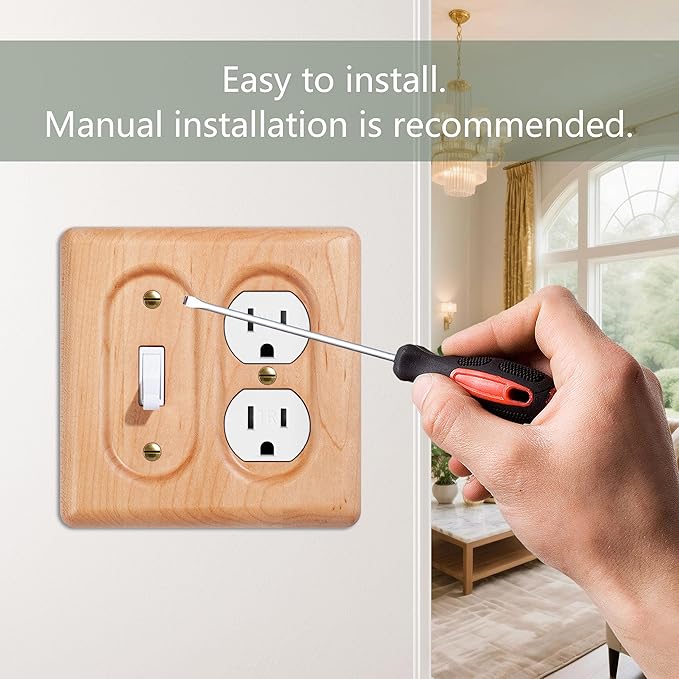 Maple Wood Switch Plates And Outlet Covers Elegant And Durable Plates For Switches And Outlets