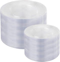I00000 200 PCS Clear Plastic Plates for 100 Guests Include: 10.25 inch 100 Pieces Dinner Plate and 7.5 inch 100 Pieces Dessert Plate, Clear Plates for Party Perfect for Party & Wedding
