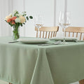 maxmill Weaved Texture Tablecloth Water Resistance Antiwrinkle Spillproof Soft Washable Table Cloth for Dining Room, Buffet Banquet Parties Holiday Dinner, Rectangular 60 x 108 Inch, Sage Green