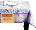 Maison d' Hermine Table Cloth Rectangle Table 100% Cotton 54 x 72 Inches Tablecloth Reusable Decorative for Dining Room Farmhouse Home Valentines Day Decorations Spring Summer - Indian Floral